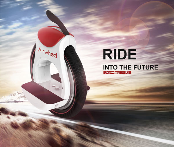 Then Airwheel F3 orbit electric unicycle with innovative design debuts in the one-wheeler world.